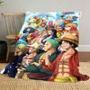 Плед с принтом Luffy из One Piece, высококачественный ворсистый плед, теплый и мягкий, подходит для диванов, кроватей, походов и офисов.