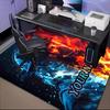 1PC Custom Name Firefighter's Courage Theme Floor Mat Ideal for Living Room, Game Rooms, Office, Bedroom, Floor Mat Playful Design