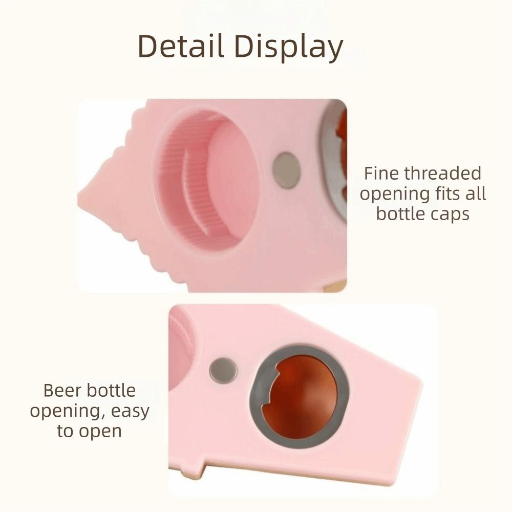 Portable Magnetic Bottle Opener Cute Beverage Opener Multi-functional Box Opener Kitchen Gadget