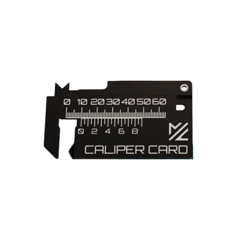 1 шт. Карточка-штангенциркуль для продукта, карточка-штангенциркуля, брелок, инструмент для 3D-печати, мини-линейка