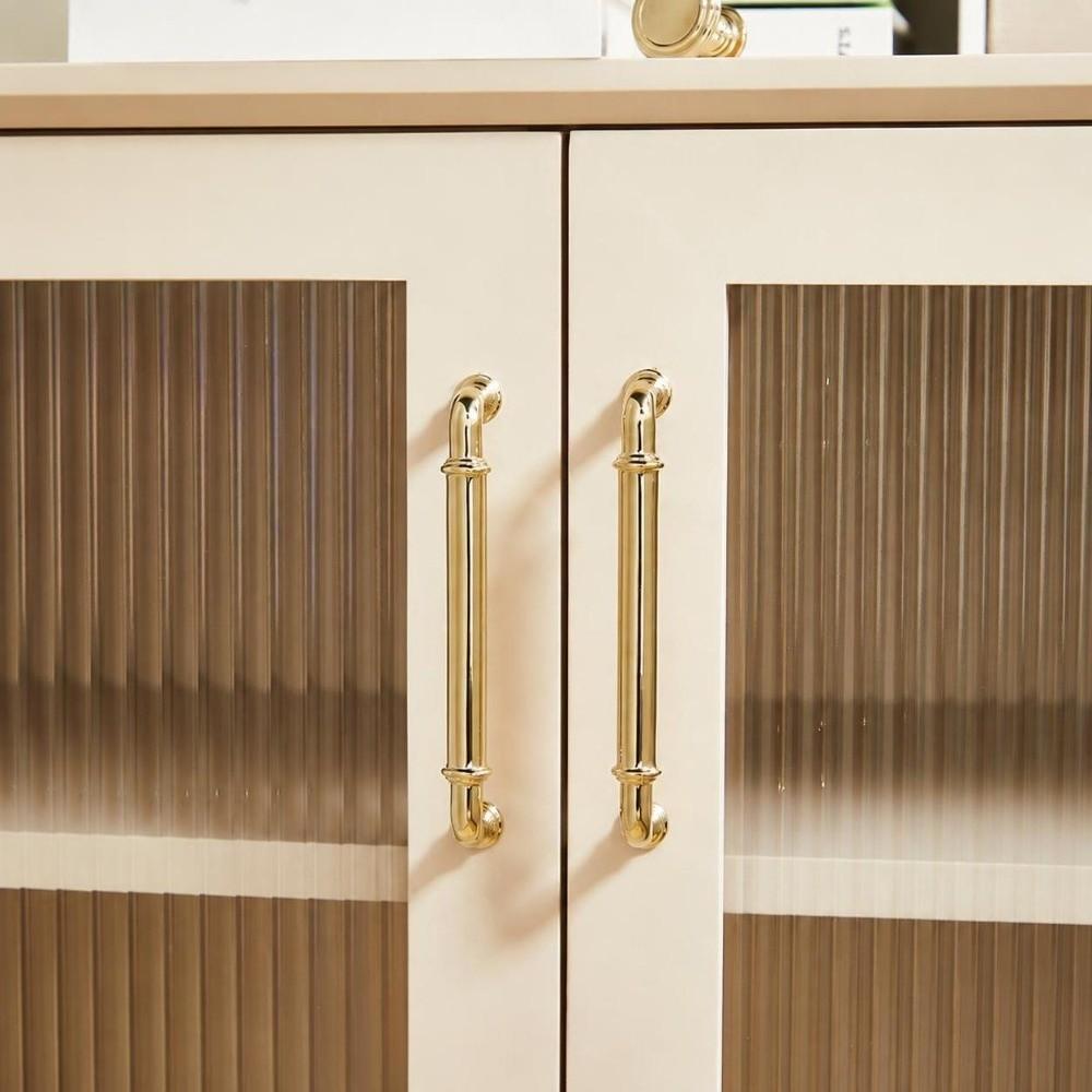 Anti Rust Brass Cabinet Pulls Polished Cabinet Knob Hardware Drawer Handles Furniture Cabinets