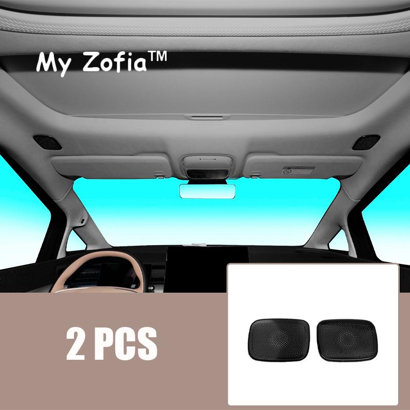 For Xpeng X9 2024 2025 2026 Car Door Audio Speaker Stainless steel Decoration Cover Trim Horn Air Outlet Panel Cover Accessories