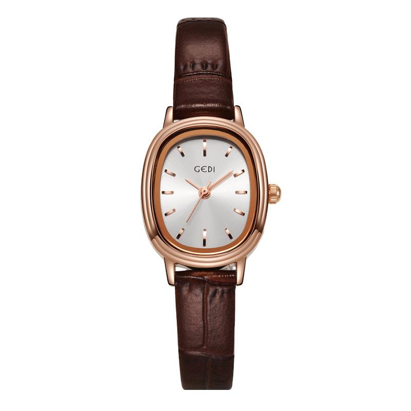 Новые женские часы Retro Temperament Oval Belt женские часы Simple Fashion Light Luxury Watch Women