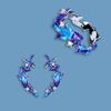 Серьги Summers New Animal Dolphin Ring Set Enamel Gradient Irregular Casual Cartoon Cute Mix