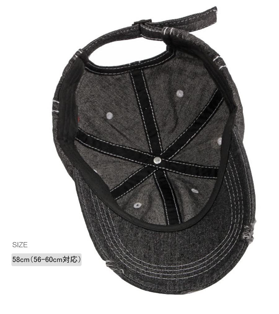 Laquest Кепка из потертого денима, 100% хлопок, мужская/женская (Светло-синий)