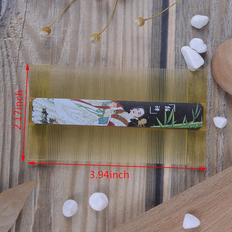 Durable Resin Dense-Toothed Comb Lice Comb Anti-Dandruff Comb Hairdressing Comb