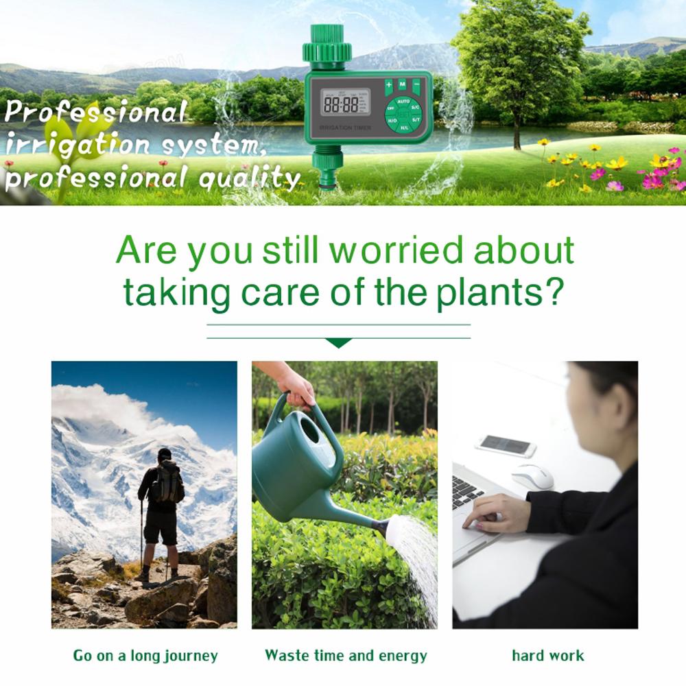 Таймер воды для сада, ЖК-дисплей, автоматическое устройство для полива, садовый балкон, интеллектуальное орошение