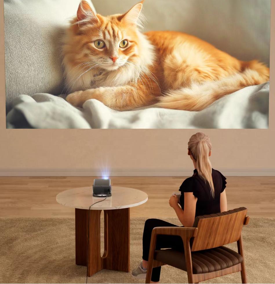 SXZ S26 Mini Kid Gift 3D Smart Portable Full HD 720P Support 1080P 4K Android 12 System Movie LED LCD Smart Video Projector