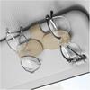 Car Sunglasses Holder, Leather, Eyeglass Holder, Car Sunglasses Holder, Easy Installation, Ticket Card Storage,