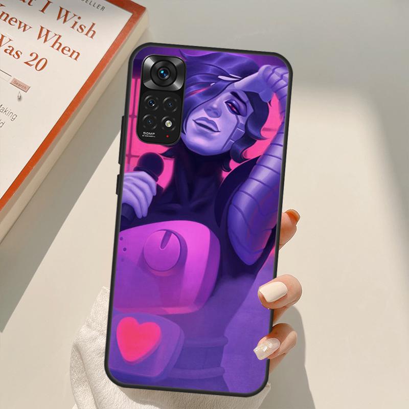 Чехол с изображением Меттатона из аниме Undertale для Xiaomi Redmi Note 11 Pro 8 9 11S 10S 9S, чехол для Note 10 Pro для Redmi 10 10C 9A 9C