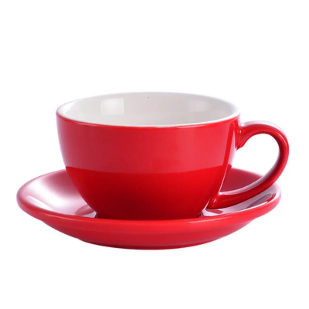 75ml/200ml Ceramic Mug Latte Art Cup With Saucer for Cappuccino Manual Brew Coffee Cup New Bone China for Coffee Shop Barista