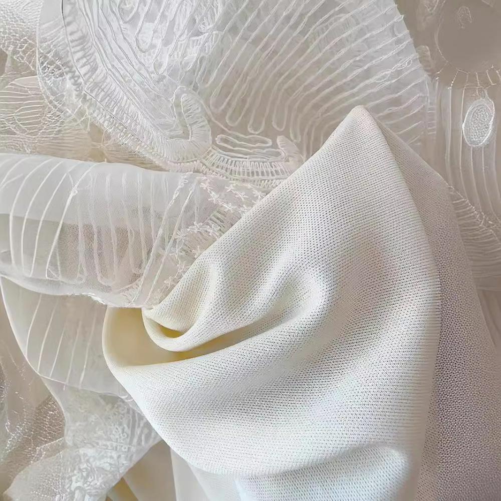 Трансграничная интернет-торговля кружевная вышитая юбка в стиле «четыре сезона» корейская вышитая юбка-паттискирт из нежной кружевной сетки юбка-зонтик