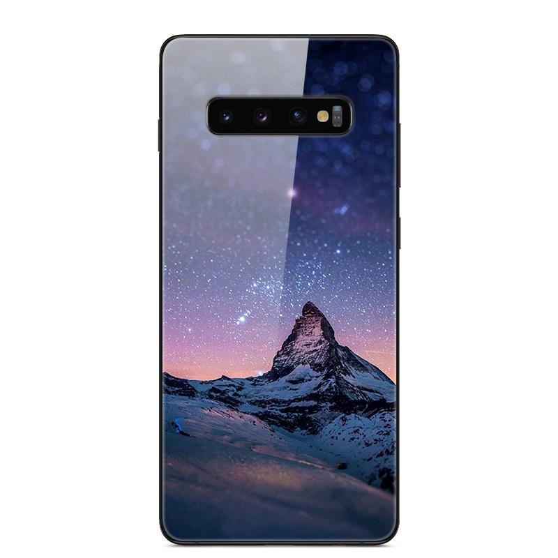 Для Samsung S10 Plus Чехол Закаленное Стекло Жесткая Задняя Крышка Телефона coque Для Samsung Galaxy S10E S 10 5G S10plus бампер чехлы capa
