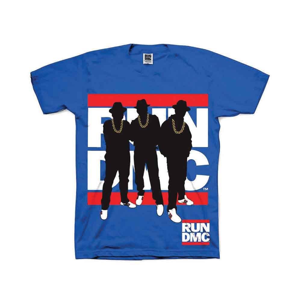 Run DMC Silhouette T-Shirt Blue New Unisex T-Shirt