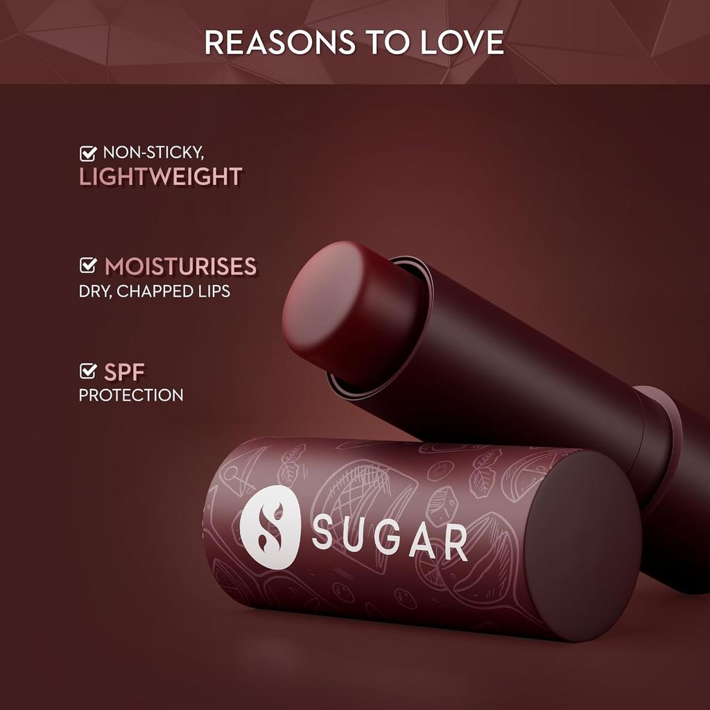 SUGAR Cosmetics Тинт-бальзам для губ Tipsy Lips 02 Cosmopolitan Увлажняющий Защита от солнца Удобный для путешествий Уход за губами 4,5 г