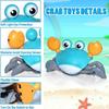 Игрушки Крабы-ползунки для малышей Перезаряжаемый Краб Убегает с Музыкой Светодиодная Подсветка Подарки для Малышей Электрические Индукционные Игрушки для Побега