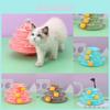 Игрушка для кошек, шестислойный вращающийся диск для интерактивной игры и упражнений