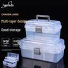 Portable Transparent Multi-Layer Tool Storage Box