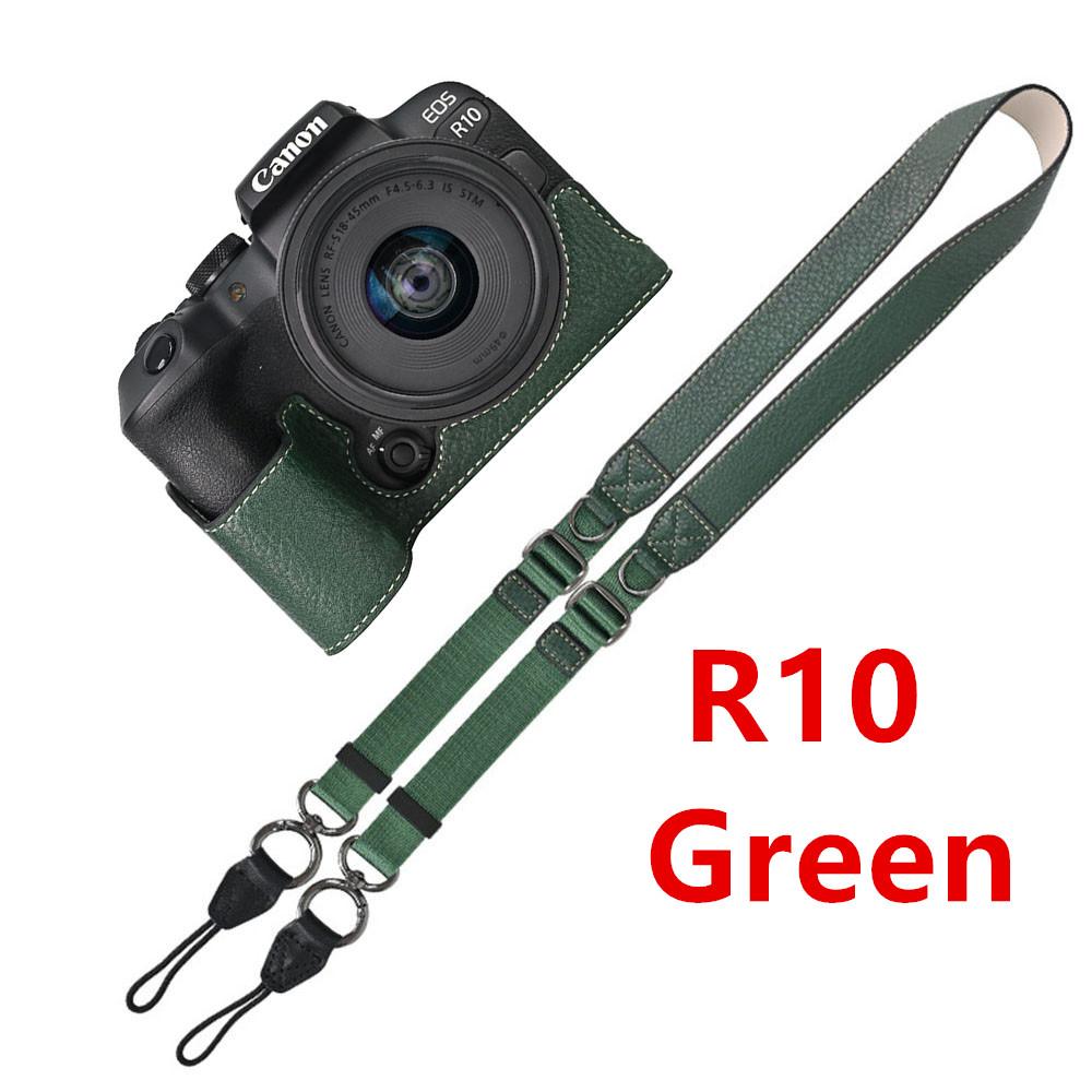 Получехол для камеры из ПУ кожи личи для Canon EOS R50V R50 R100 R8 R10 R5 R5II R6 R6II 200D 200DII SX70HS, чехол с плечевым ремнем