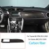 Для Toyota 86/Subaru BRZ 2012-2020 ABS Карбоновое волокно Комплект для интерьера Накладка на панель приборов Центральную консоль Панель переключения передач Накладки Наклейки