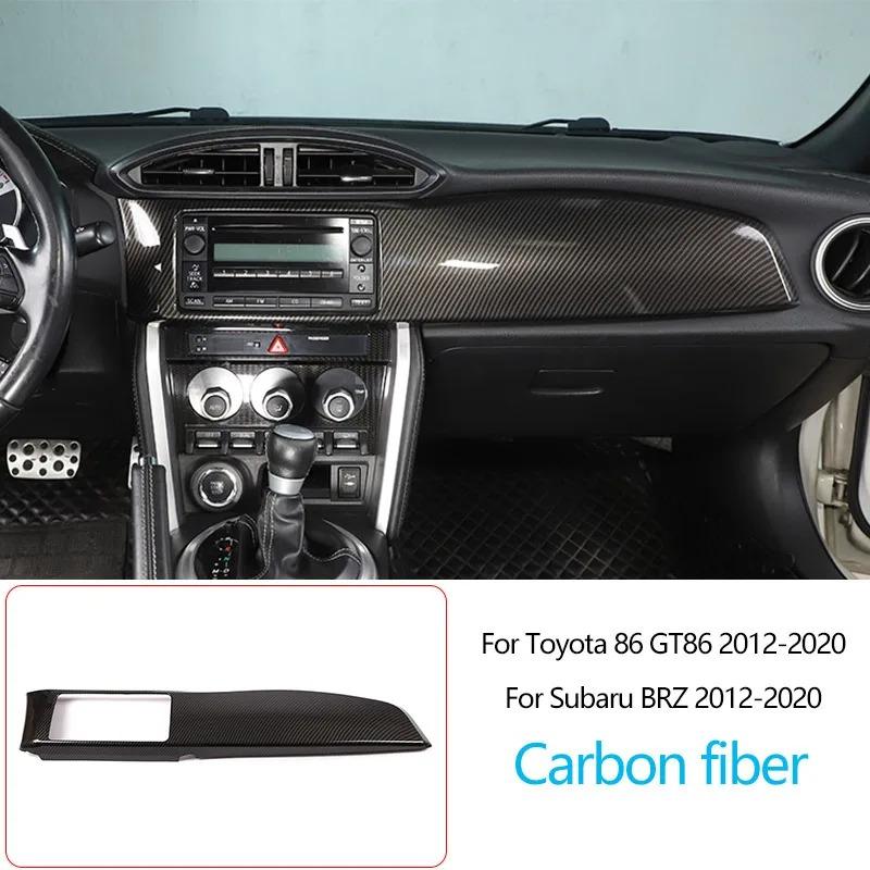 Для Toyota 86/Subaru BRZ 2012-2020 ABS Карбоновое волокно Комплект для интерьера Накладка на панель приборов Центральную консоль Панель переключения передач Накладки Наклейки