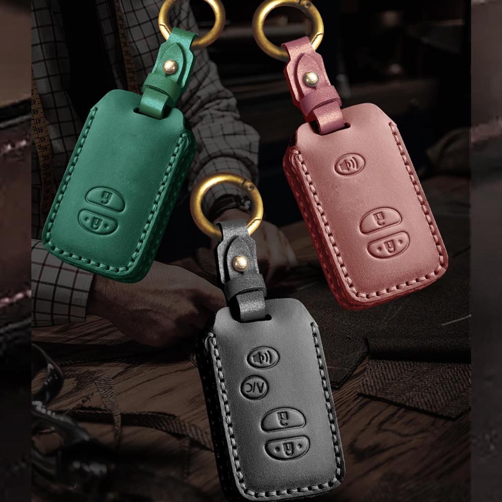 Чехол для ключа из натуральной кожи для Toyota Highlander и Land Cruiser (Старые модели)