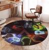 Apex Legends Pattern Round Rug, Indoor/Outdoor Mat, for Picnic, Gameroom, Bedroom, Office, Living Room, Home Decor Carpet, Birthday Gift