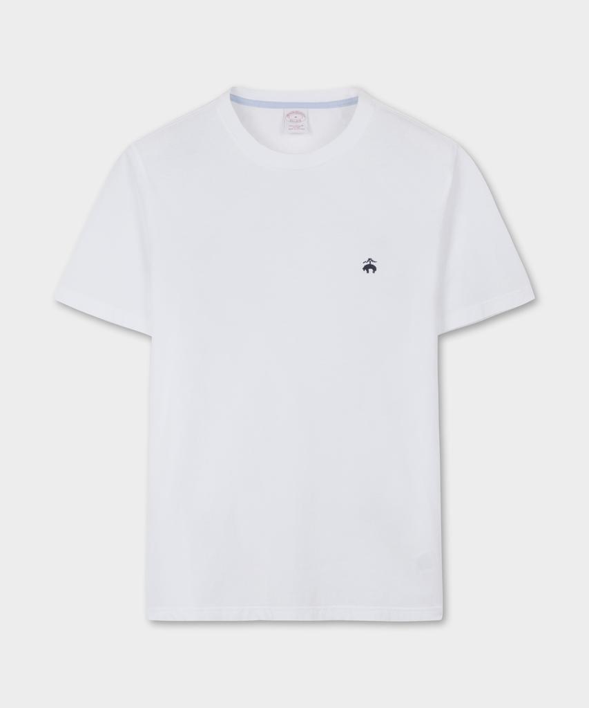 Футболка BROOKS BROTHERS Supima с логотипом Golden Fleece (белый) (Bbnpmm5192A)