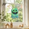 Translucent Frosted Glass Film Halloween Ghost Static Window Clings, Cartoon Stickers Cute Decor for Door Mirror, Reusable Spooky Party Decorations