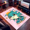 1pc Italian Brainrot characters3 Print Area Rug - Soft, Washable Non-Slip Indoor Mat for Office Chairs, Living Room, Home Office Decorative Rug