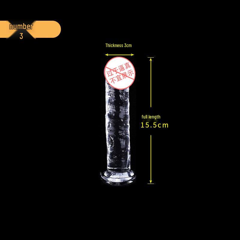Yongai Crystal Transparent Simulation Dildo for Adults