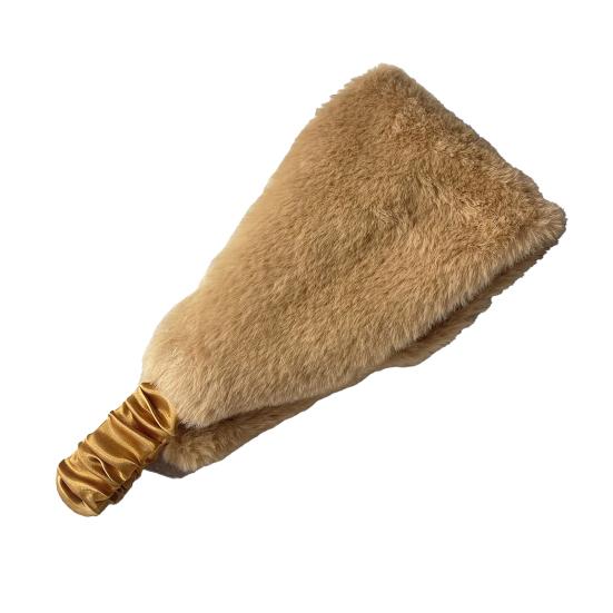 Зимняя повязка на голову с подкладкой из искусственного меха, однотонная, согревающая уши, с эластичными телескопическими ремешками, наушники