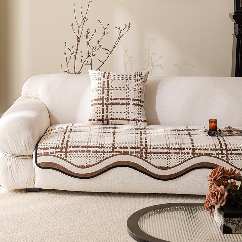 New Light Luxury Sofa Cushion Universal In All Seasons Chenier Non-Slip Leather Seat Cushion Sofa Cover Cover Cover Towel