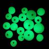 1000pcs Plastic Glowing Fishing Beads Luminous Rigging Beads Saltwater Fishing Terminal Tackle 4mm 6mm 8mm 10mm