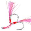 Fishing Hook 1/0 2/0 3/0 4/0 5/0# Saltwater Jig Hook Two Single Barbed Trolling Fishing Jig Fishing Hook