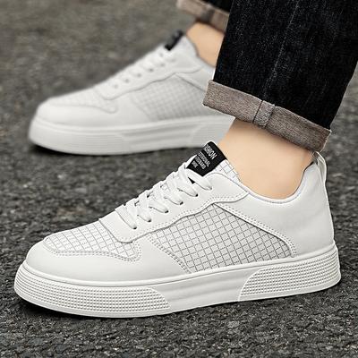 Зеленые мужские кроссовки из ПУ кожи, дышащие вулканизированные туфли, Zapatillas De Hombre, Tenis для мужчин, белые, размер 48