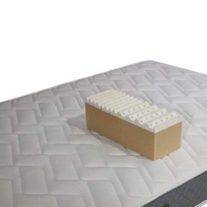 Matelas Latex 80 Kg-m3 + Aertech+ 35 Kg-m3 180x200 x 21 cm Accueil Ferme Soutien très Ferme - 7 Zones de Confort