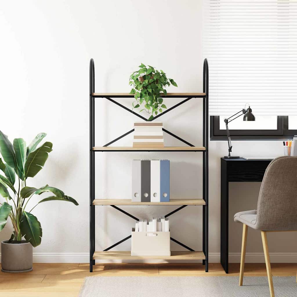 Bookshelf Sonoma Oak 80 x 30 x 146 cm Particleboard