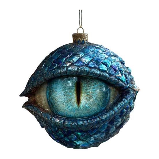 Dragon's Eye Christmas Ornament Mystic Dragon Eye 2D Flat Acrylic Xmas Tree Hanging Ornaments for Fantasy Lovers