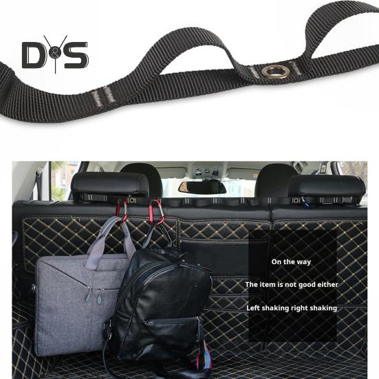 Автомобильная вешалка для одежды, нейлоновая плетеная, регулируемая длина, автомобильная дорожная бельевая веревка, прочный гибкий автомобильный органайзер для небольших автомобилей, фургонов, отелей, использования на открытом воздухе