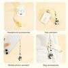 2Pcs Keychain Pendant Puppy Design Lightweight Miniature Key Holder Emotional Healing Keychain Backpack Accessories