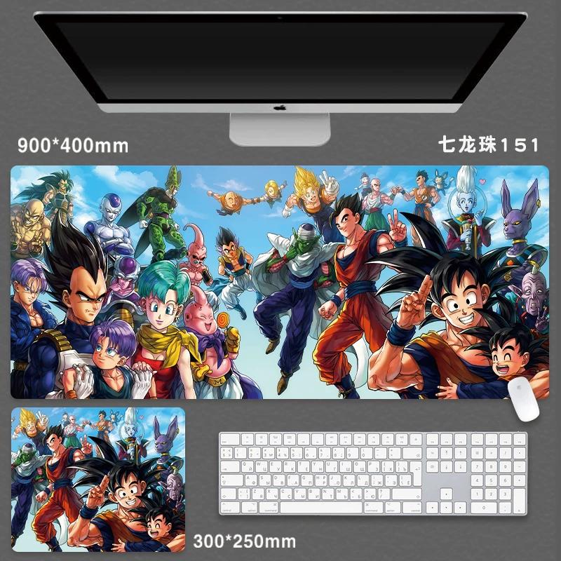 Высококачественная японская анимация Семь Драконьих Жемчужин Коврик для мыши Увеличенный Анимация для мальчиков Двумерная Киберспорт Игра Компьютерная клавиатура Студенческий настольный коврик