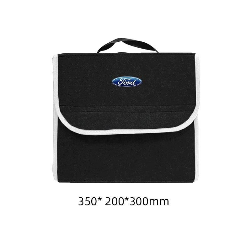Car Sticker Car Trunk Organizer Large Capacity Folding Storage Bag For Ford Focus Mondeo Kuga Fiesta MK7 Escort Explorer Edge 2
