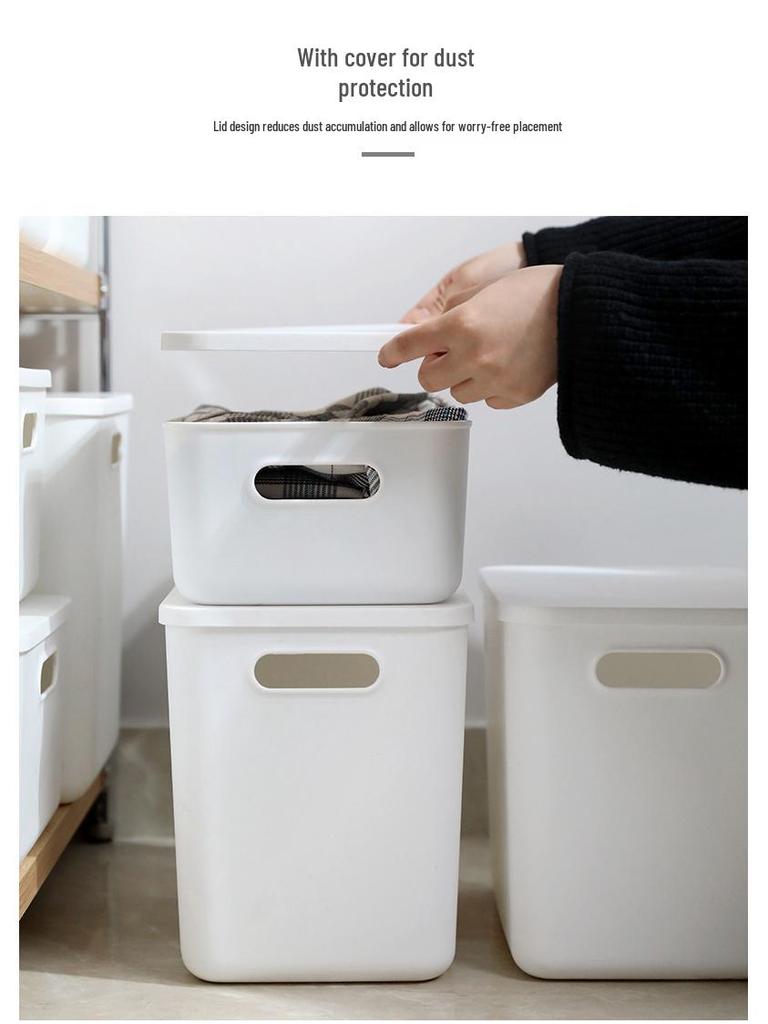 Пылезащитный контейнер для хранения с крышкой для офиса, рабочего стола, шкафа, гостиной и кухни