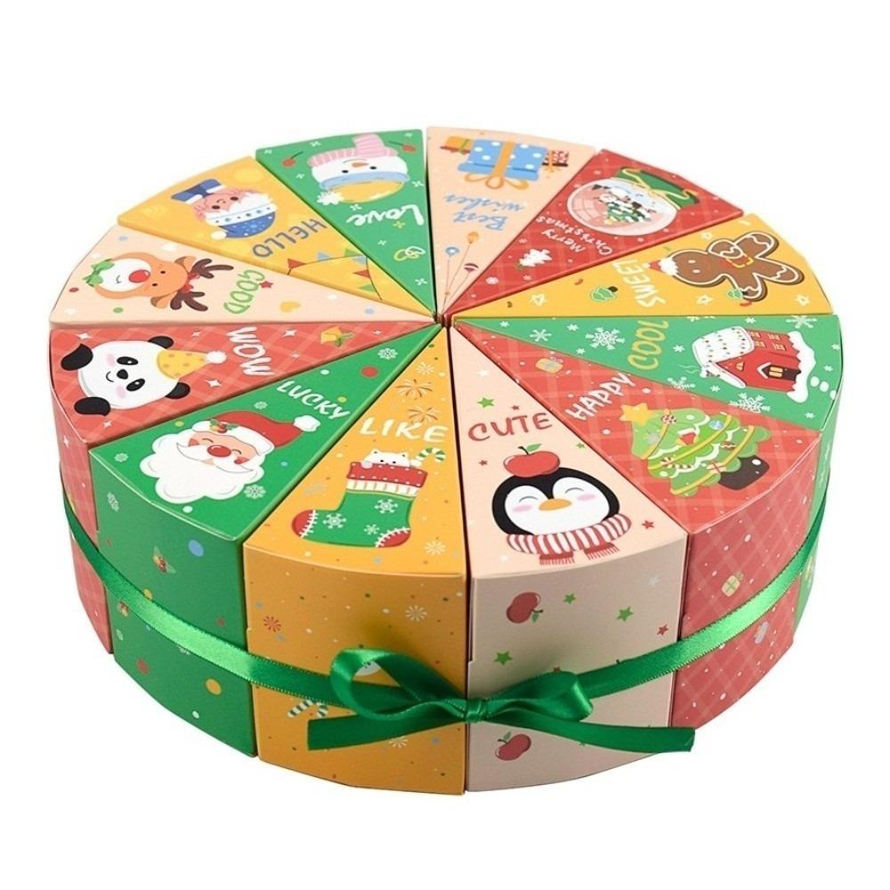 12pcs Christmas Present Box Handmade Xmas Wreath Boxes New Advent Calendar Holiday Decor