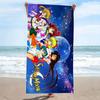 Magic Sailor Girl Print Beach Towel, Large Soft Quick Dry Towel for Beach Camping Swimming
