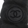 Great CHANEL boots black Mouton Women 38 G26557 Used