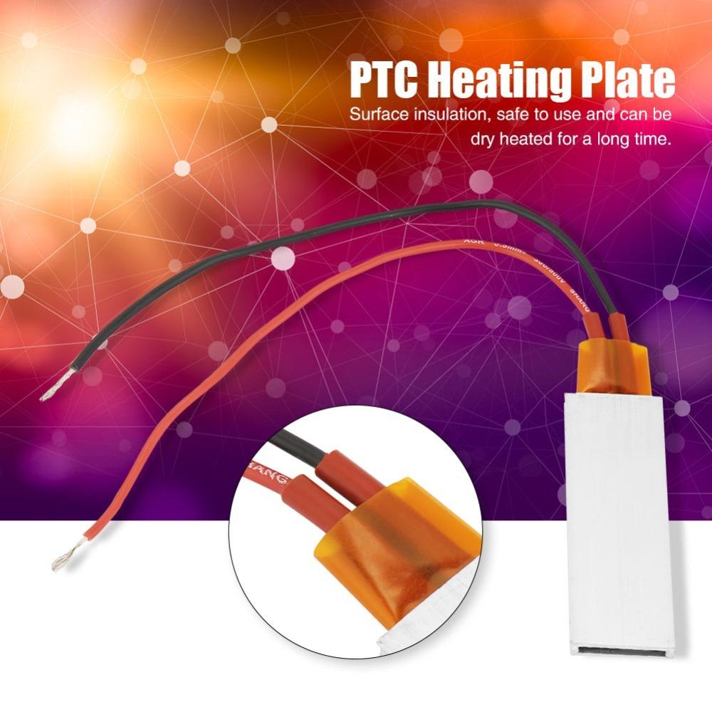 60*21mm PTC Heating Plate 70℃/110℃/200℃ Thermostatic Heating Plate Industrial Heating