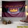 Custom Name West Ham United Crest Tapestry Accessories for Bedroom,Livingroom, dormitory Room Wall Hanging Decor, Fan Birthday Gifts