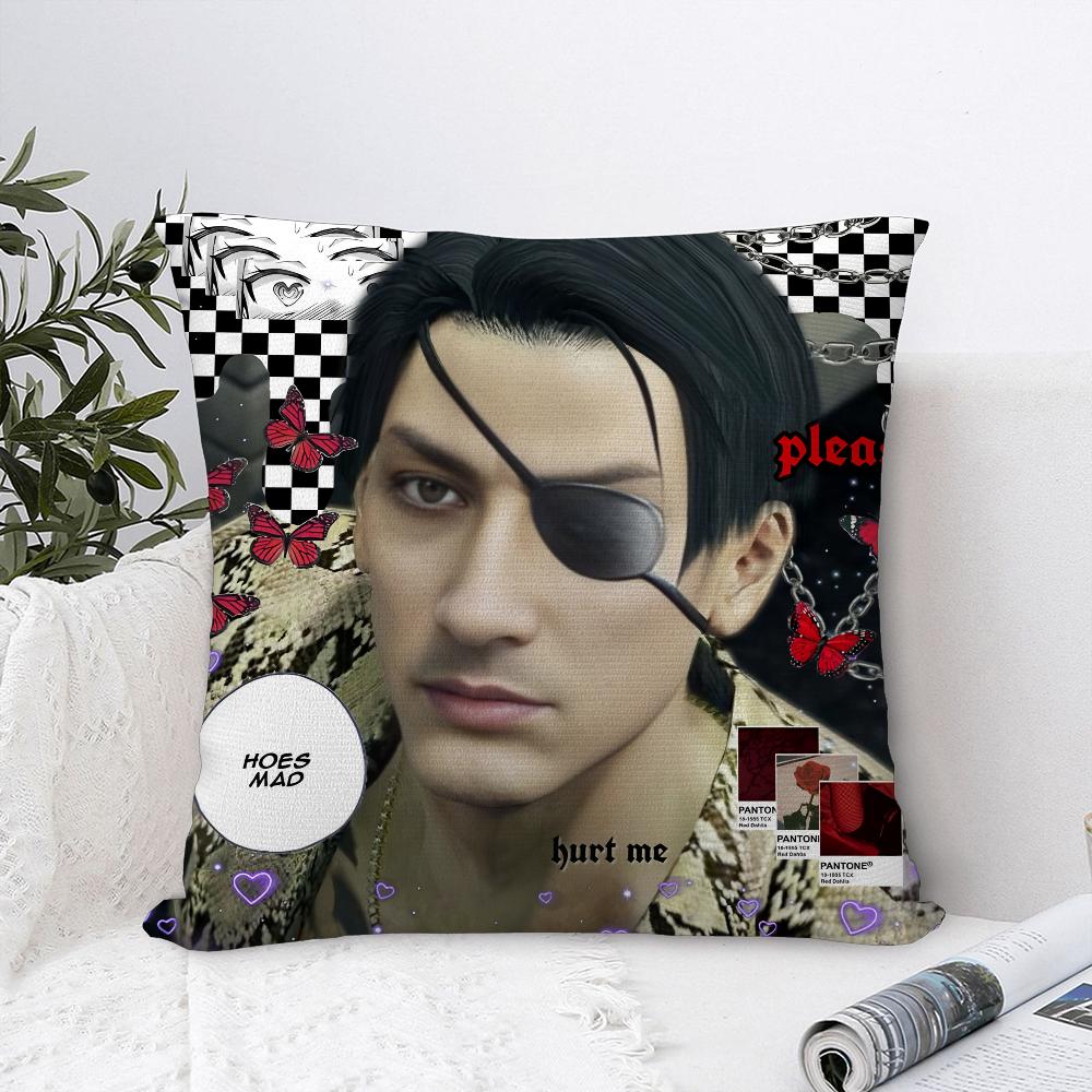 Love GGoro Majima YYakuza Pillow Case Sofa Decorative Home Doublesided Print Plush Square Throw Pillow Covers Cushion Decor